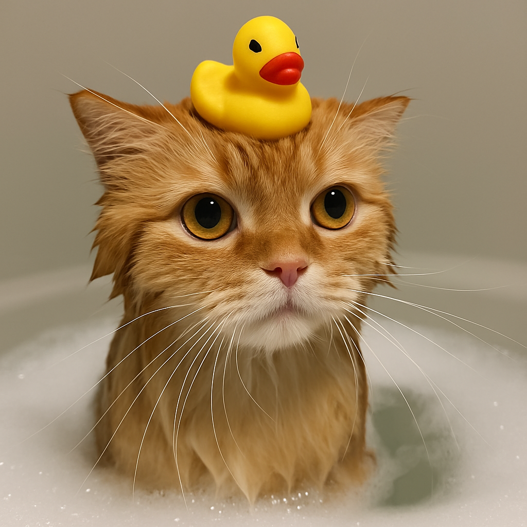 Приучение кота к грумингу